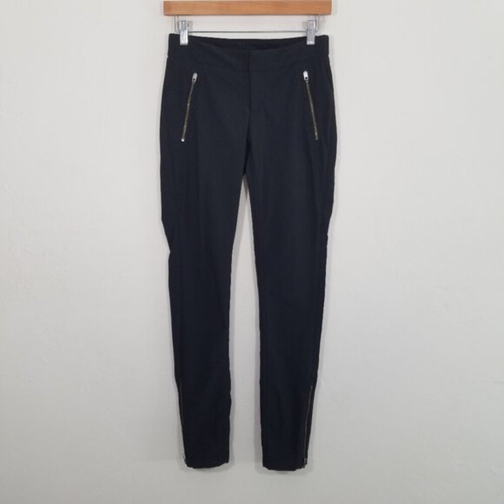 Athleta Pants Stretch Zip Legs and Pockets Black Size 0